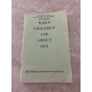 Vintage Sex Education Book